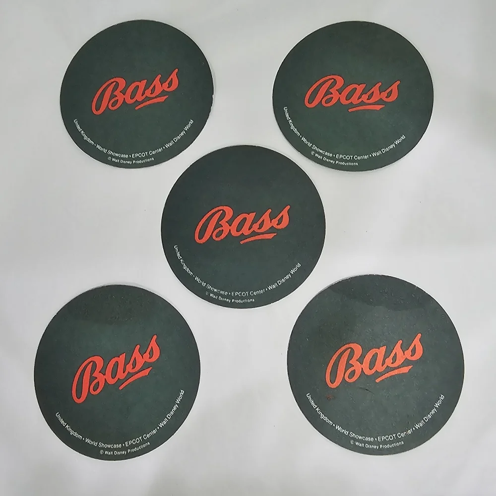 5 Epcot Rose & Crown 1982-1986 Beer‎ Coasters Beermat Beer Mat UK Disney